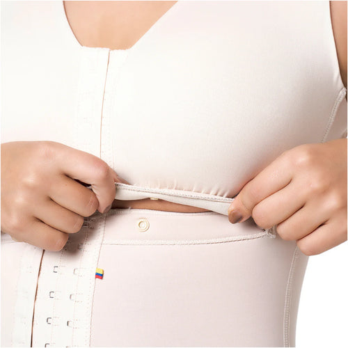 Sonryse M87BF | Faja Colombiana Postquirúrgica BBL & Lipo. Muslo Medio. Brasier Integrado. Alta Compresión. Recuperación Avanzada