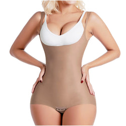 SONRYSE SP23NC | Open Bust Daily Use Bodysuit Tummy Control for Women • Ultra light Microfiber