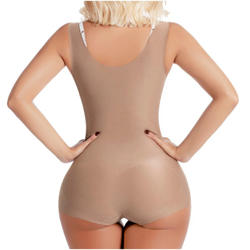 SONRYSE SP23NC | Open Bust Daily Use Bodysuit Tummy Control for Women • Ultra light Microfiber