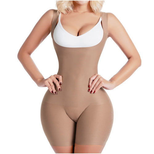 SONRYSE SP33NC | Short Faja Colombiana Shapewear for Women • Everyday Use & Dress Nightout Girdle • Ultra light microfiber