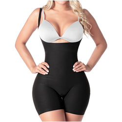 SONRYSE SP33NC | Short Faja Colombiana Shapewear for Women • Everyday Use & Dress Nightout Girdle • Ultra light microfiber