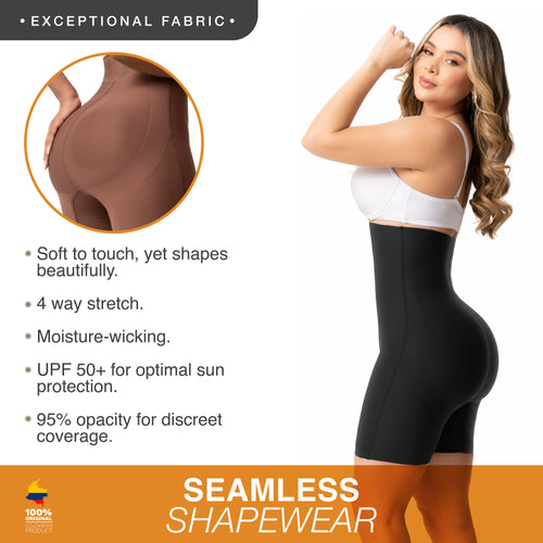 SONRYSE SP42NC | High Waisted Butt Lifter Tummy Control Girdle Short