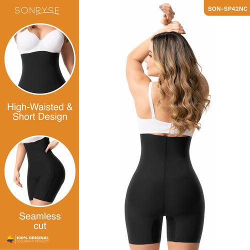 SONRYSE SP42NC | High Waisted Butt Lifter Tummy Control Girdle Short