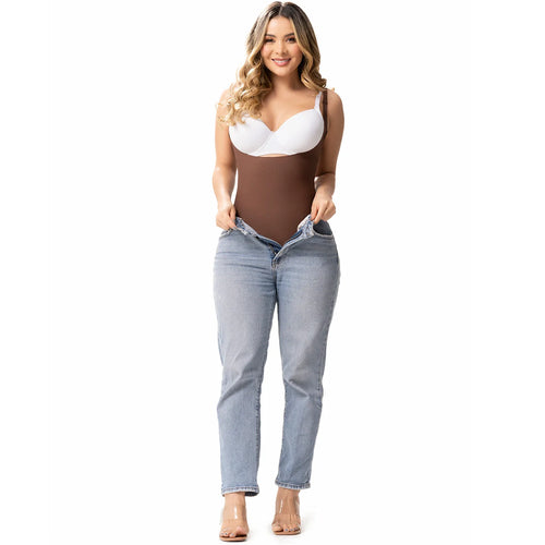 SONRYSE SP45NC | Open Bust Tummy Control Panty Shapewear Bodysuit