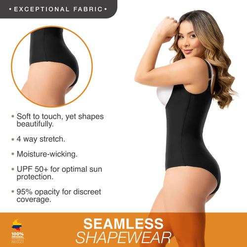 SONRYSE SP45NC | Open Bust Tummy Control Panty Shapewear Bodysuit