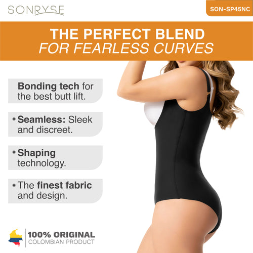 SONRYSE SP45NC | Open Bust Tummy Control Panty Shapewear Bodysuit