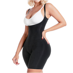 SONRYSE SP81NC | Knee Length Shapewear Bodysuit for Women • Everyday Use Shapewear Girdle • Ultra light Microfiber