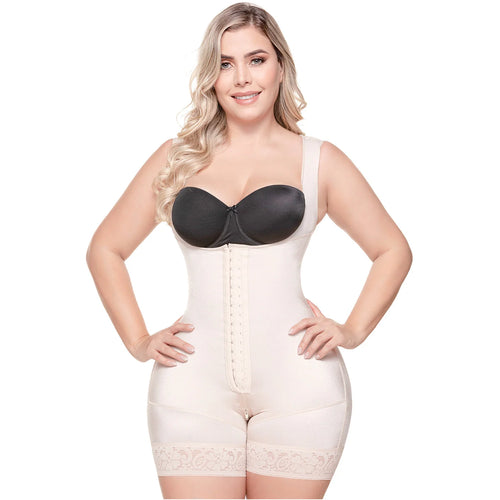 SONRYSE TR211 | Colombian Shapewear Open Bust Bodysuit • Post Surgery Body Shapers • Stage 1 Faja • Triconet