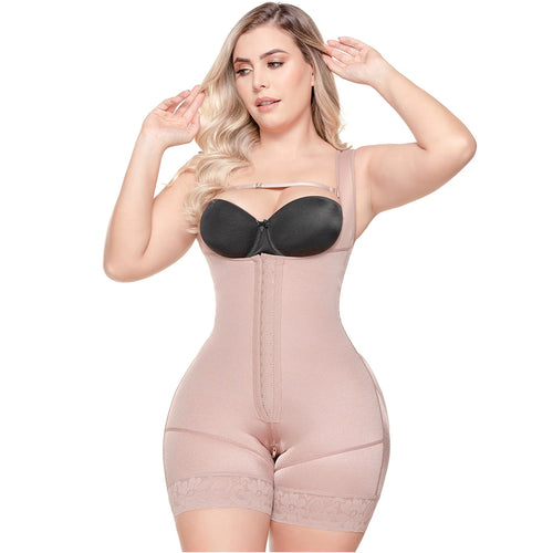 SONRYSE TR211 | Colombian Shapewear Open Bust Bodysuit • Post Surgery Body Shapers • Stage 1 Faja • Triconet