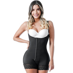 SONRYSE TR66BF | Open Bust Tummy Control Colombian Shapewear for Women • Postpartum Girdle • Triconet