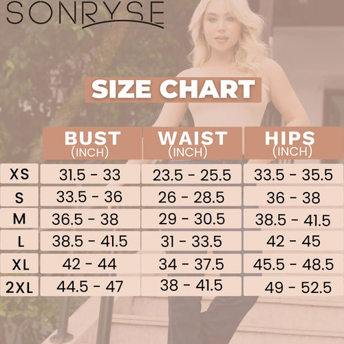 SONRYSE BDCR-002 | One Piece Criss Cross Back Compression External Body for Women