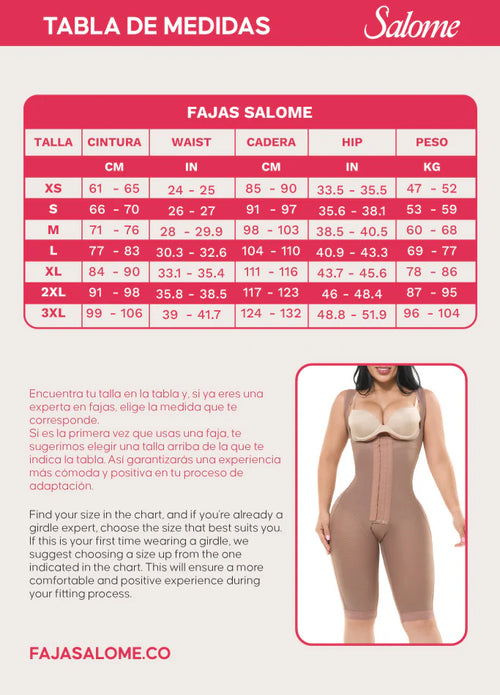 Fajas Salome 0216 | Faja Colombiana Busto Libre Alta Compresión. Control Abdomen y Levanta Glúteos. Postparto y Uso Diario