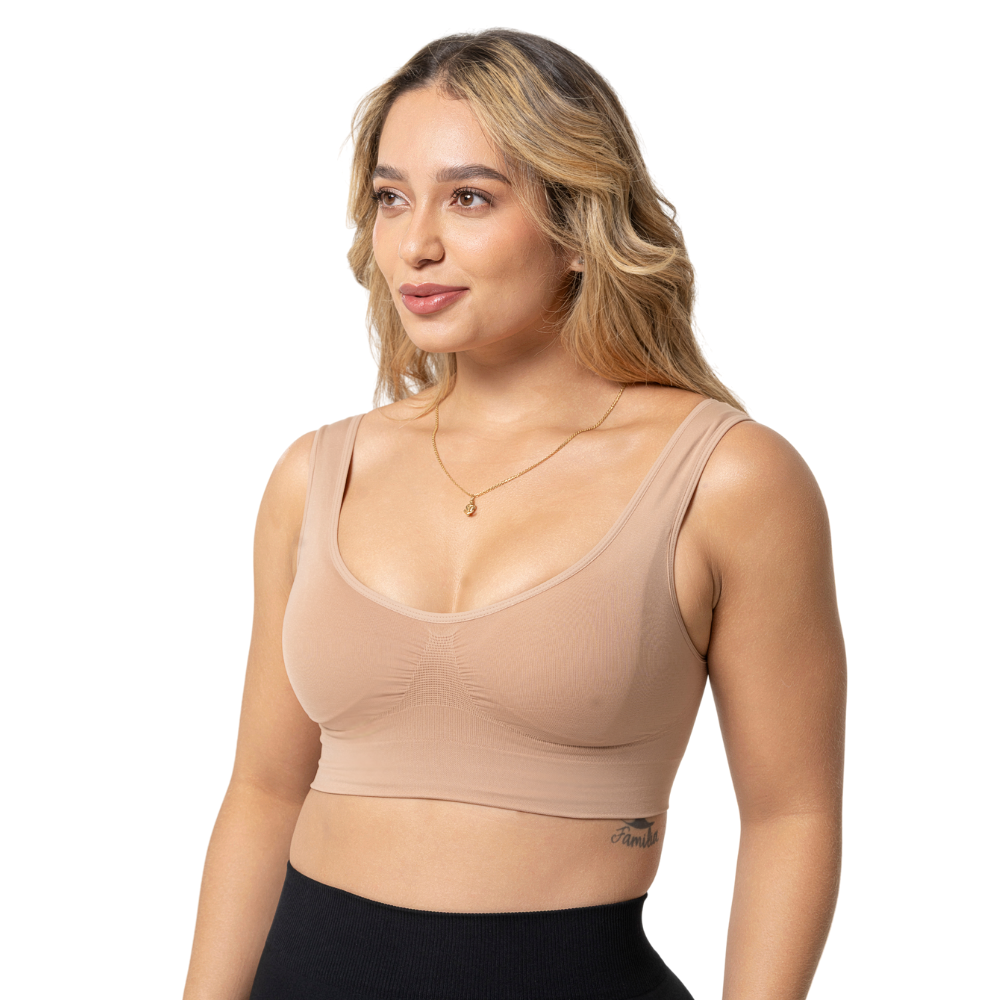 Sonryse TJ03L5 | Bra Top Deportivo Seamless. Alto Soporte. Copas Moldeadas. Uso Diario • Nylon Premium