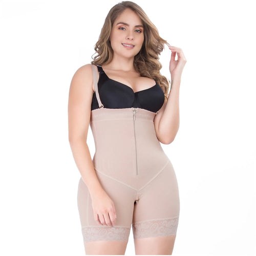 UpLady 6184 | Butt Lifting Shapewear Bodysuit with Wide Hips • Powernet