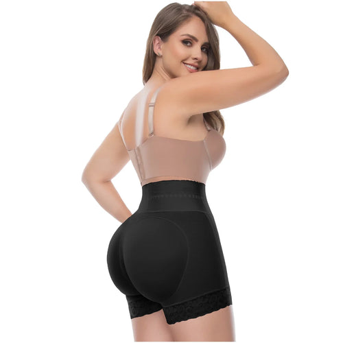 UpLady 6198 | Butt Lifter Tummy Control High Waisted Mid Thigh Shaper Shorts • Powernet