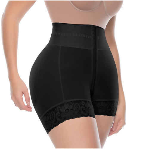 UpLady 6198 | Butt Lifter Tummy Control High Waisted Mid Thigh Shaper Shorts • Powernet