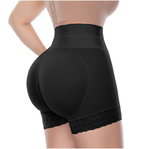 UpLady 6198 | Butt Lifter Tummy Control High Waisted Mid Thigh Shaper Shorts • Powernet