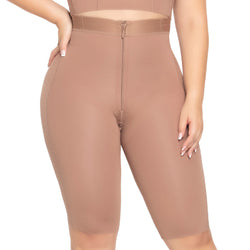 UpLady 6260 | Seamless Tummy Control Strapless Shapewear for Women Knee-length • Stage 1