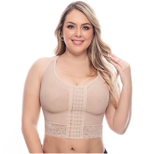 UpLady BRA-7581 | Post Op High Compression Waist Length Posture Corrector Bra