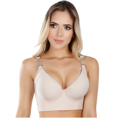 UpLady BRA-8532 | Extra Firm High Compression Full Cup Push Up Bra • Powernet