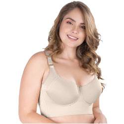 UpLady BRA-8542 | Extra Firm Control Full Cup Bra with Side Support • Powernet