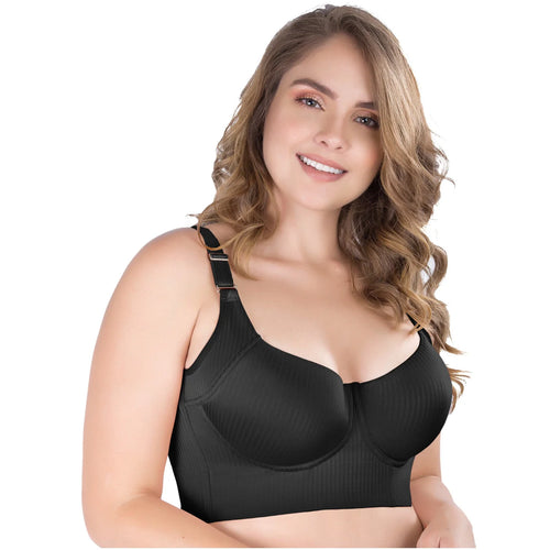 UpLady BRA-8542 | Extra Firm Control Full Cup Bra with Side Support • Powernet