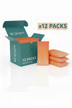 Be Shapy | Toallas Desechables de Microfibra 9x9” | Limpieza Facial y Corporal sin Enjuague • Postquirúrgico & Viaje