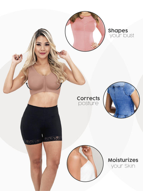 Fajas Colombianas Sonryse 065BF Compression Post Surgery Bra-9